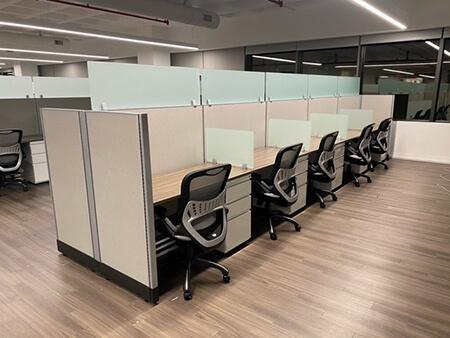 PTI Office Furniture recently furnished office in Secaucus, New Jersey.  PTIOF has the solution for workspace paneling in your business and office space.