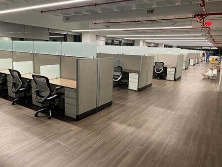 PTI Office Furniture recently furnished office in Secaucus, New Jersey.  PTIOF has the solution for workspace paneling in your business and office space located in New Jersey.