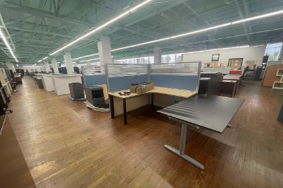 Come see our paneling and desk dividers available through PTIOF’s Used Office Furniture store.  We have the largest showroom available and are sure to have what you are look for!